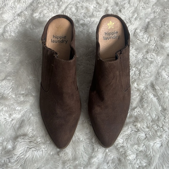 Hippie Laundry Women's Brown Maxie Western Chunky Heel Slip On Mules Size 9 M - Picture 2 of 5